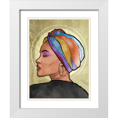 Shinning Princess 1 White Modern Wood Framed Art Print with Double Matting by Prime, Marcus
