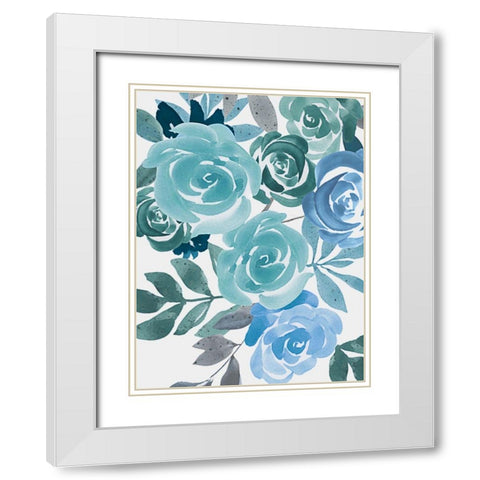Floral Growth 2 White Modern Wood Framed Art Print with Double Matting by Prime, Marcus
