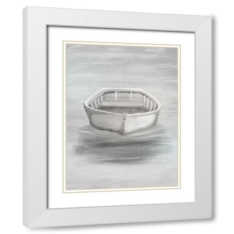 Floating Sea Hope 1 White Modern Wood Framed Art Print with Double Matting by Prime, Marcus