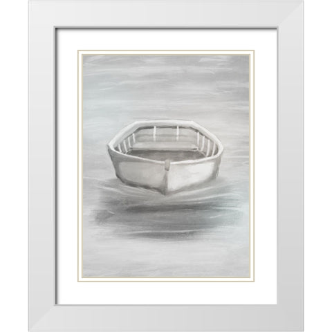 Floating Sea Hope 1 White Modern Wood Framed Art Print with Double Matting by Prime, Marcus