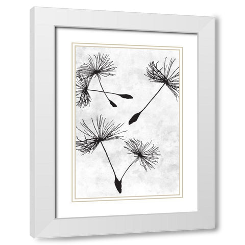 Dandelion Flight 2 White Modern Wood Framed Art Print with Double Matting by Prime, Marcus