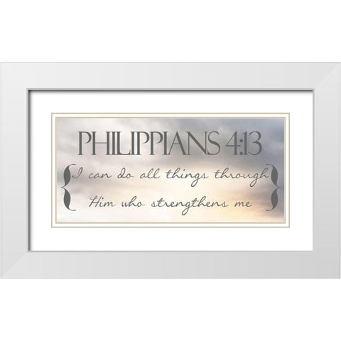 Heavenly Philippians 2 White Modern Wood Framed Art Print with Double Matting by Prime, Marcus