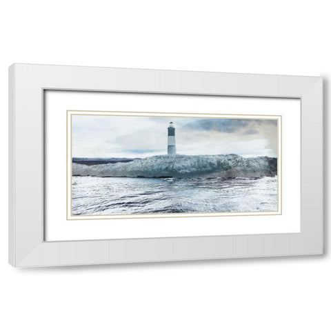 Dawn Over Breakage White Modern Wood Framed Art Print with Double Matting by Prime, Marcus