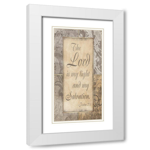 Light And My Salvation White Modern Wood Framed Art Print with Double Matting by Prime, Marcus