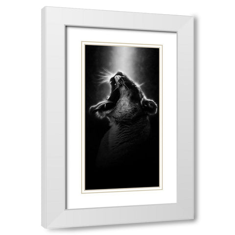 Powerful Resilience 3 White Modern Wood Framed Art Print with Double Matting by Prime, Marcus