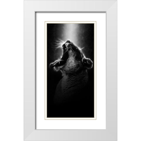 Powerful Resilience 3 White Modern Wood Framed Art Print with Double Matting by Prime, Marcus
