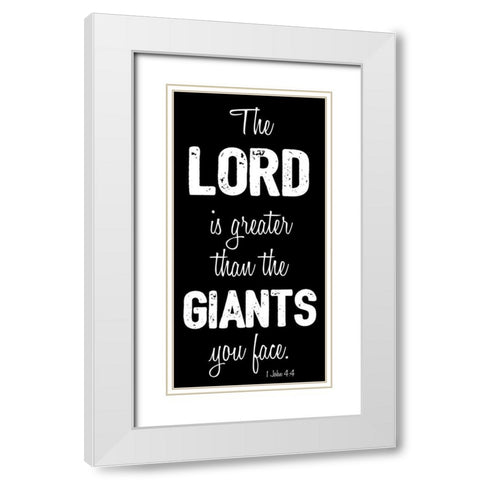 Great Lord White Modern Wood Framed Art Print with Double Matting by Prime, Marcus