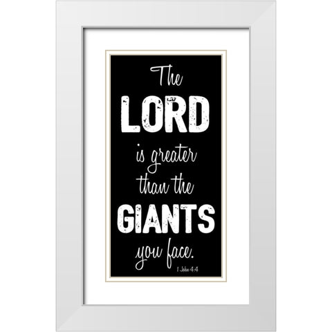 Great Lord White Modern Wood Framed Art Print with Double Matting by Prime, Marcus