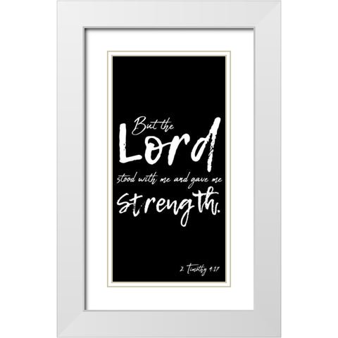 Strong Lord 1 White Modern Wood Framed Art Print with Double Matting by Prime, Marcus