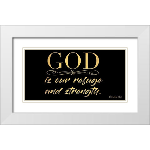 Refuge And Strength 2 White Modern Wood Framed Art Print with Double Matting by Prime, Marcus