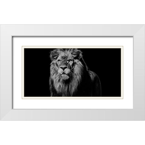 King Emerges 1 White Modern Wood Framed Art Print with Double Matting by Prime, Marcus