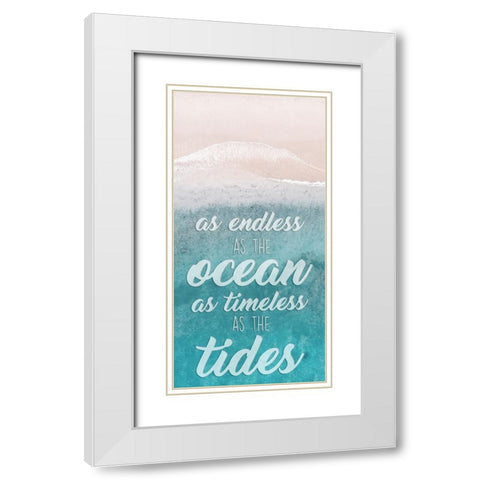 Timeless Tides White Modern Wood Framed Art Print with Double Matting by Prime, Marcus