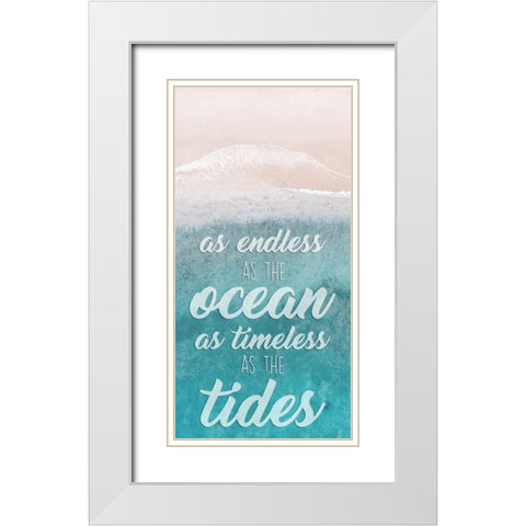 Timeless Tides White Modern Wood Framed Art Print with Double Matting by Prime, Marcus
