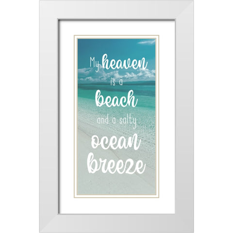 Beach Heaven White Modern Wood Framed Art Print with Double Matting by Prime, Marcus