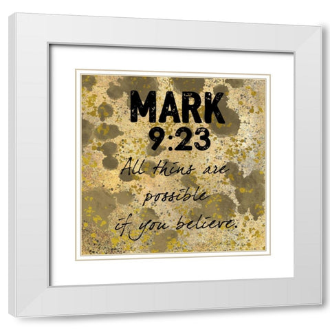 Possible Belief White Modern Wood Framed Art Print with Double Matting by Prime, Marcus