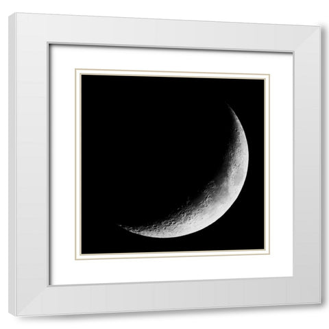 Dark Side Of The Moon White Modern Wood Framed Art Print with Double Matting by Prime, Marcus
