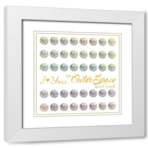 Outer Space And Back 1 White Modern Wood Framed Art Print with Double Matting by Prime, Marcus