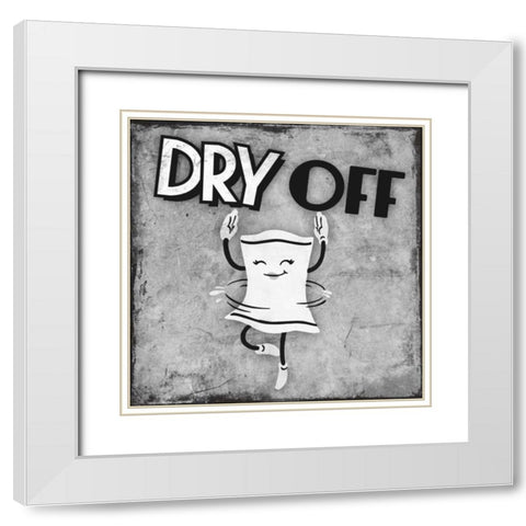 Retro Dry Dance White Modern Wood Framed Art Print with Double Matting by Prime, Marcus