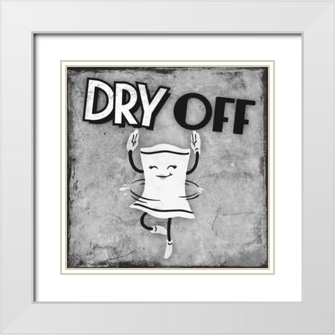 Retro Dry Dance White Modern Wood Framed Art Print with Double Matting by Prime, Marcus