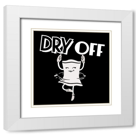Retro Dry Dance 2 White Modern Wood Framed Art Print with Double Matting by Prime, Marcus