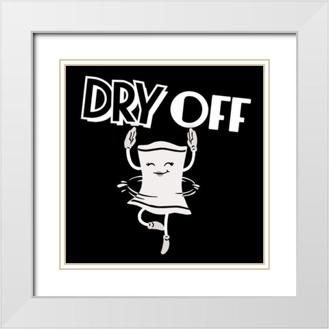 Retro Dry Dance 2 White Modern Wood Framed Art Print with Double Matting by Prime, Marcus