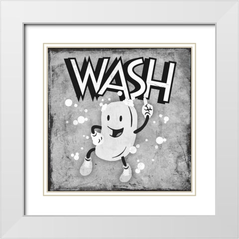 Retro Soap Dance White Modern Wood Framed Art Print with Double Matting by Prime, Marcus