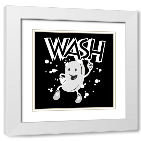 Retro Soap Dance 2 White Modern Wood Framed Art Print with Double Matting by Prime, Marcus