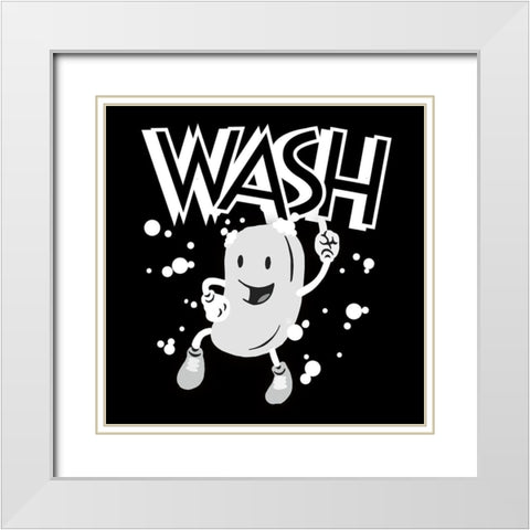Retro Soap Dance 2 White Modern Wood Framed Art Print with Double Matting by Prime, Marcus