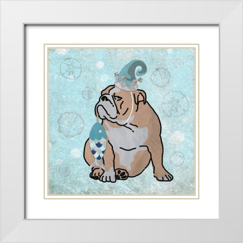 Merry Seasmas White Modern Wood Framed Art Print with Double Matting by Prime, Marcus