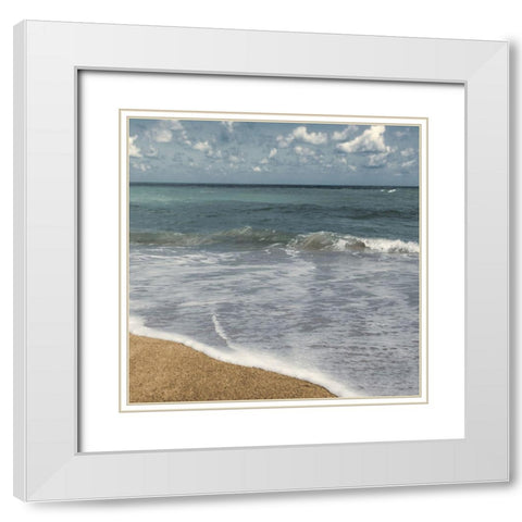 Relaxing Day 1 White Modern Wood Framed Art Print with Double Matting by Prime, Marcus