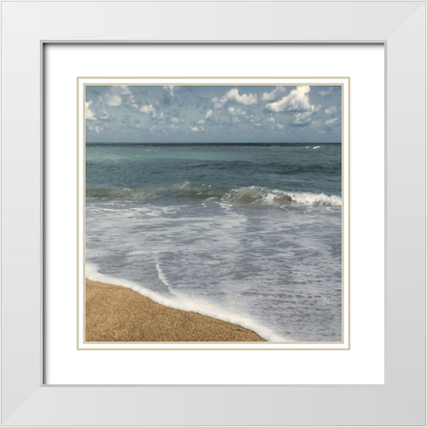 Relaxing Day 1 White Modern Wood Framed Art Print with Double Matting by Prime, Marcus