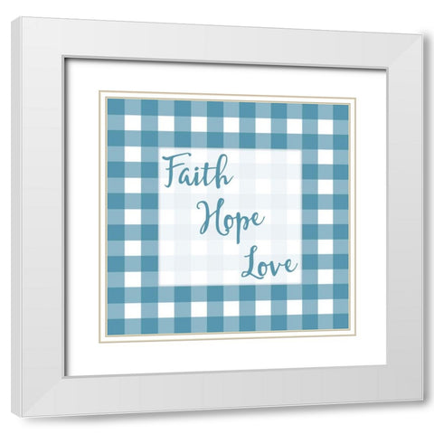 Gingham Quotes 3 White Modern Wood Framed Art Print with Double Matting by Prime, Marcus