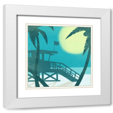 Coastal Fun 2 White Modern Wood Framed Art Print with Double Matting by Prime, Marcus