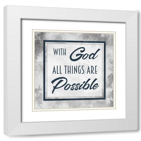 Possible Things White Modern Wood Framed Art Print with Double Matting by Prime, Marcus