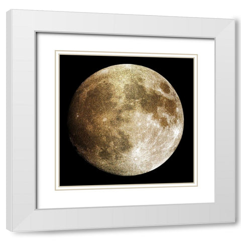Lunar Metallics 2 White Modern Wood Framed Art Print with Double Matting by Prime, Marcus