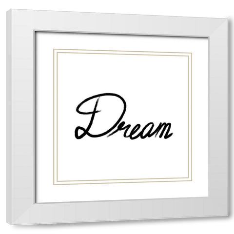 Dream White Modern Wood Framed Art Print with Double Matting by Prime, Marcus