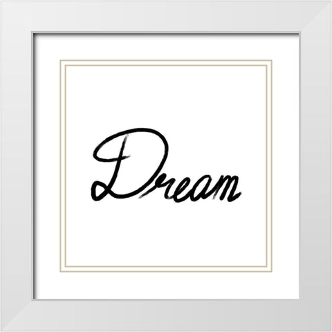 Dream White Modern Wood Framed Art Print with Double Matting by Prime, Marcus