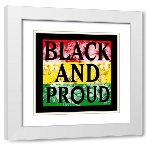 Flower Black and Proud White Modern Wood Framed Art Print with Double Matting by Prime, Marcus