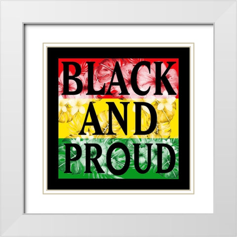 Flower Black and Proud White Modern Wood Framed Art Print with Double Matting by Prime, Marcus