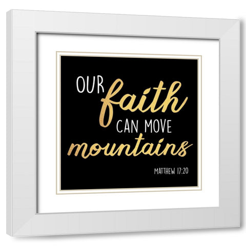 Move Mountains White Modern Wood Framed Art Print with Double Matting by Prime, Marcus