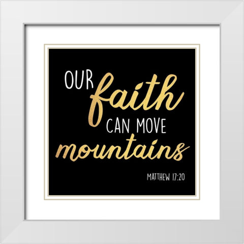 Move Mountains White Modern Wood Framed Art Print with Double Matting by Prime, Marcus
