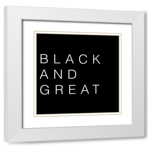 Black And Great White Modern Wood Framed Art Print with Double Matting by Prime, Marcus