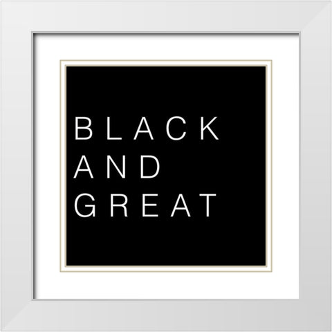 Black And Great White Modern Wood Framed Art Print with Double Matting by Prime, Marcus
