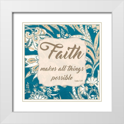 All Things Possible White Modern Wood Framed Art Print with Double Matting by Prime, Marcus
