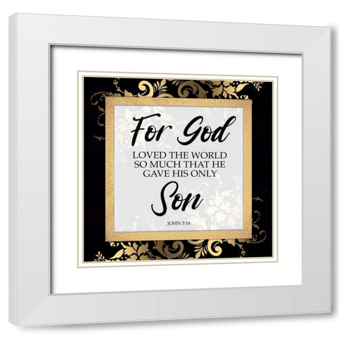 His Only Son White Modern Wood Framed Art Print with Double Matting by Prime, Marcus