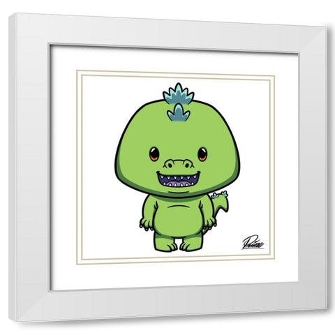 Doug Dino White Modern Wood Framed Art Print with Double Matting by Prime, Marcus