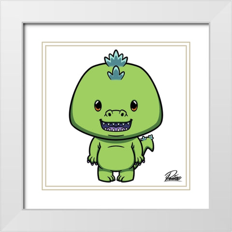 Doug Dino White Modern Wood Framed Art Print with Double Matting by Prime, Marcus