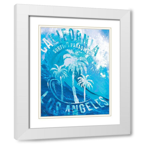 South Coast Curls 2 White Modern Wood Framed Art Print with Double Matting by Miller, Savannah