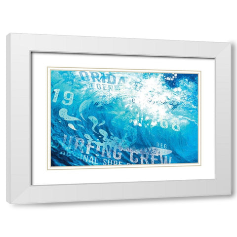 South Coast Curls 3 White Modern Wood Framed Art Print with Double Matting by Miller, Savannah