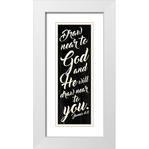 Draw Near Cream White Modern Wood Framed Art Print with Double Matting by Villa, Mlli
